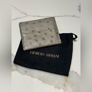 Giorgio Armani Ostrich Wallet